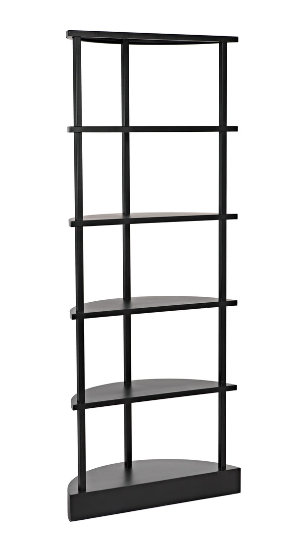 Spago Bookcase, Black Metal