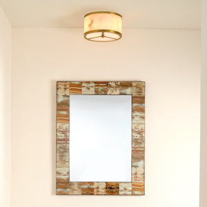 Upsala Alabaster Flush Mount Ceiling Light, Small