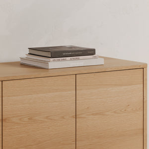Round Off Sideboard in Natural Oak Finish
