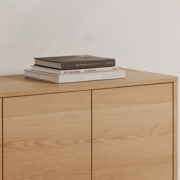 Round Off Sideboard in Natural Oak Finish