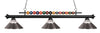 Shark 3 Light Billiard Light in Matte Black Finish