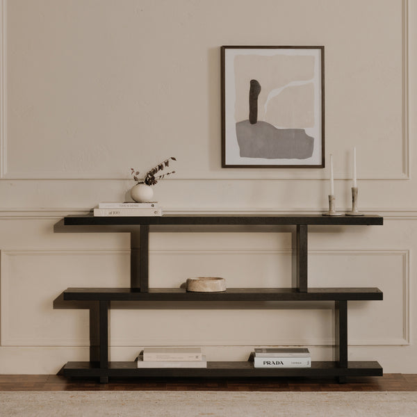 Miri Shelf Small Black Ash Veneer