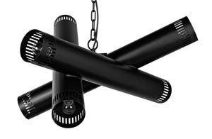 Javelin Chandelier, Black Steel