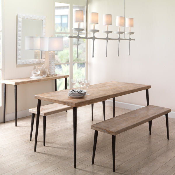 Farmhouse Wood Console Table, Natural