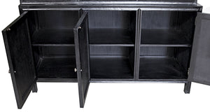 Colonial Hutch, Hand Rubbed Black