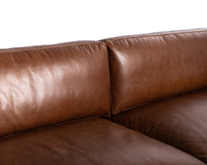 ROGERS SOFA - SHALIMAR TOBACCO LEATHER