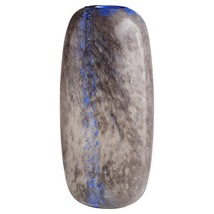 Large Bluesposion Vase in Black and Blue