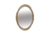 Broken Egg Mirror-White and Gold Leaf