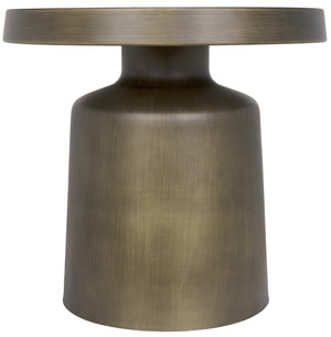 Lee Side Table, Aged Brass
