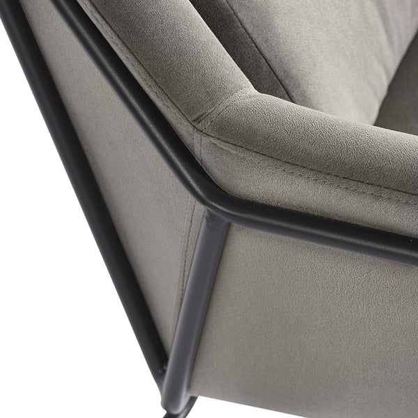 Watts Armchair - Black - Antonio Charcoal