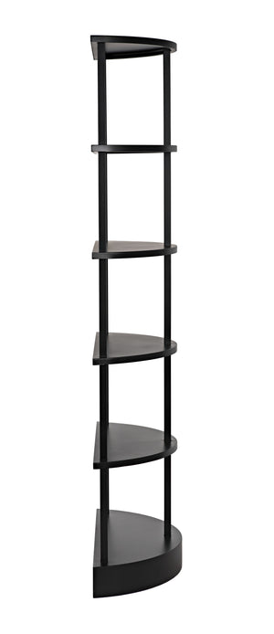 Spago Bookcase, Black Metal