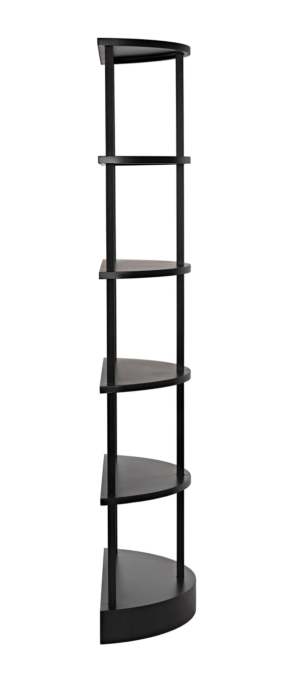 Spago Bookcase, Black Metal