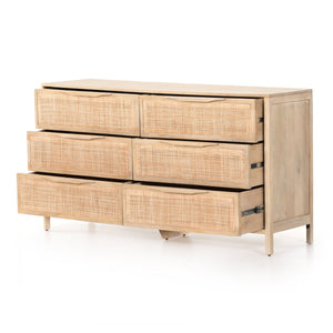 Sydney 6 Drawer Dresser In Natural Mango