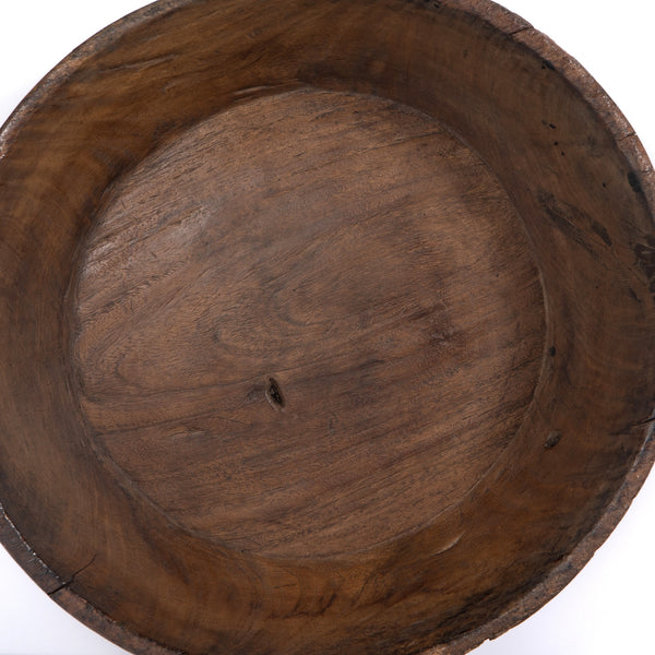 Found Wooden Bowl In Reclaimed Natural