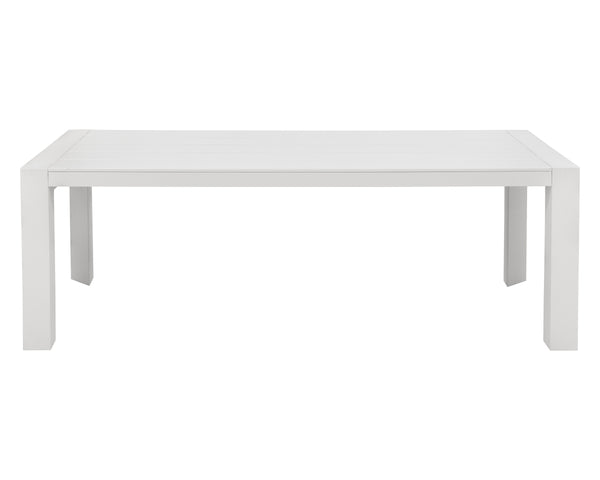 MERANO DINING TABLE - WHITE - 90"
