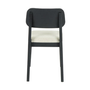 Deaven Upholstered Dining Chair Set of 2 - Black