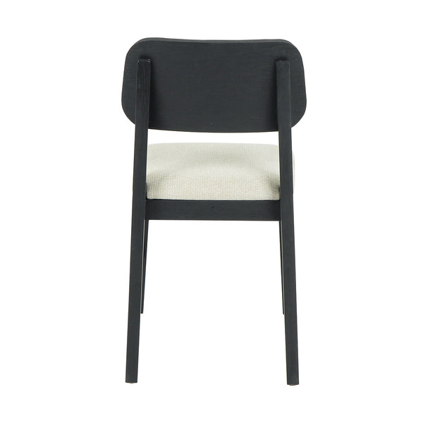 Deaven Upholstered Dining Chair Set of 2 - Black