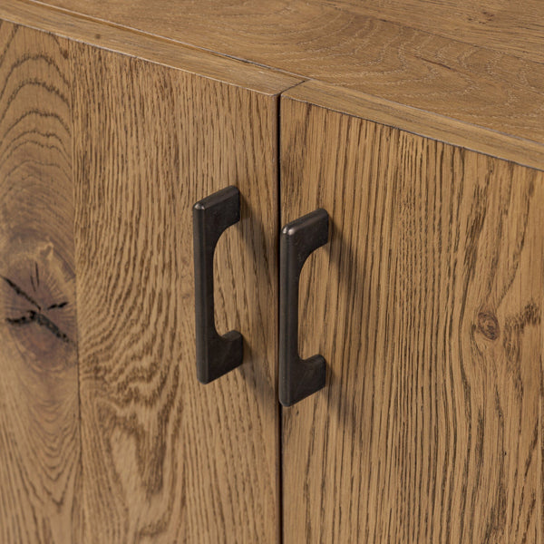 Bloomfield Media Console - Worn Oak Veneer