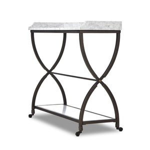 Six Beers Table - Honed White Marble