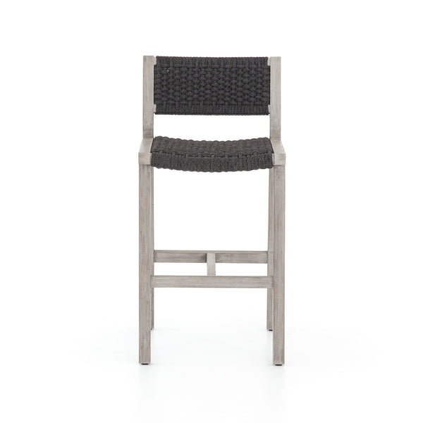 Delano Outdoor Bar Stool-Grey