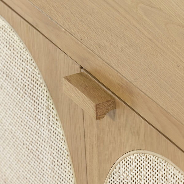 Allegra Sideboard In Honey Oak Veneer
