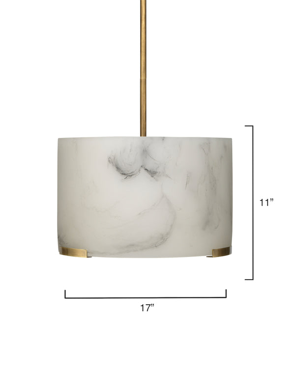 Elancourt Faux Alabaster 3-Light Pendant