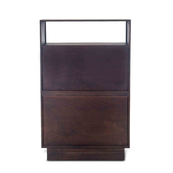 San Marino 34-Inch Acacia Wood Live Edge Dresser in Raw Walnut Finish