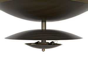 Nora Chandelier, Metal with Aged Brass Finish