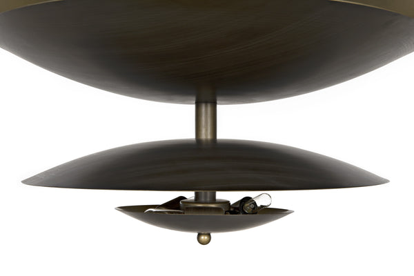 Nora Chandelier, Metal with Aged Brass Finish