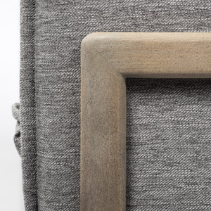 Roy I 84" Castlerock Gray Upholstered Three Seater Sofa