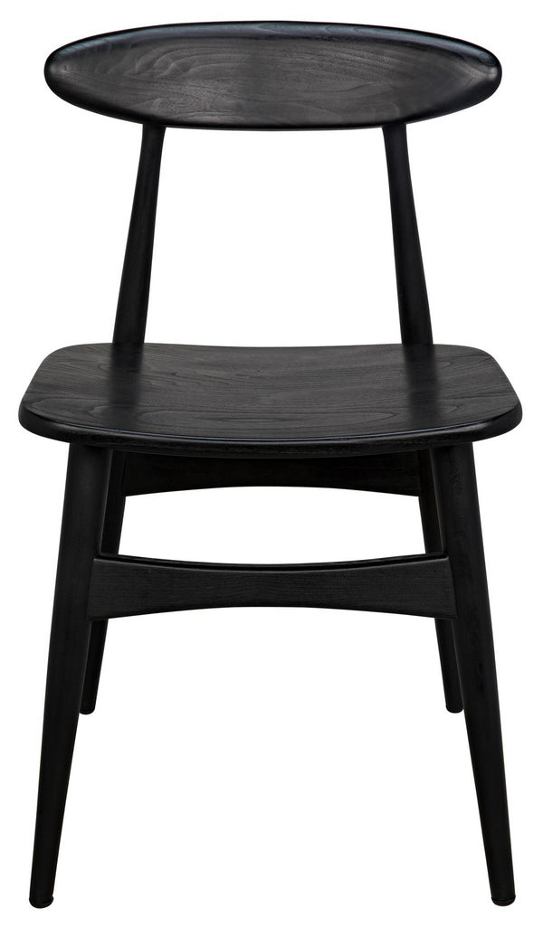 Surf Chair in Charcoal Black Sungkai/Mindi Wood