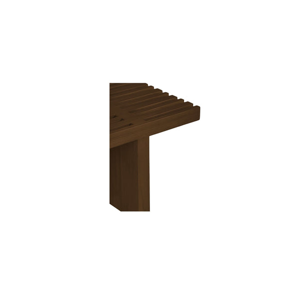 Fletcher Outdoor Coffee Table in Brown Teak