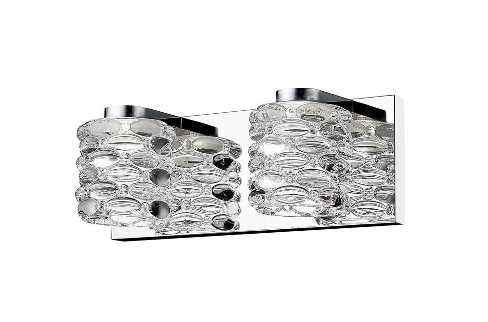 Dawson 2 Light Vanity in Chrome  Finish