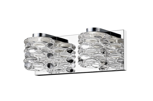 Dawson 2 Light Vanity in Chrome  Finish