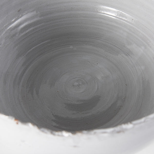 Larsen 13L x 13W White Ceramic Large Decorative Bowl