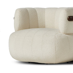 Doss Swivel Chair In Terra Brown Oak