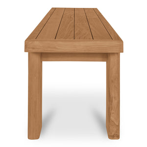 Marina Outdoor Dining Bench Natural Teak