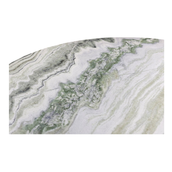 Celia Round Dining Table in Green Onyx Marble