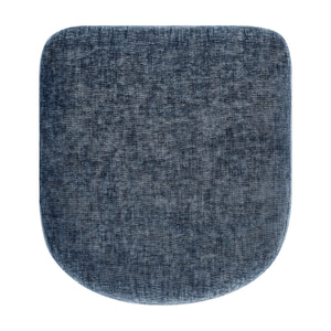 Rylee KD Chenille Backless Counter Stool, Millburry Blue 