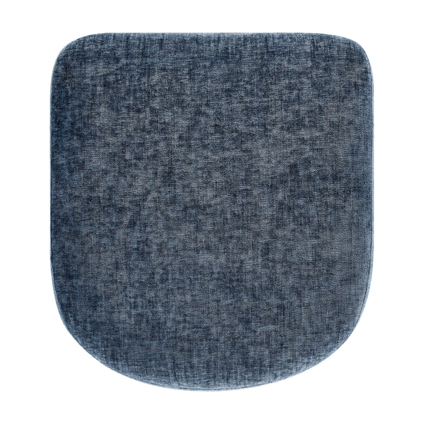 Rylee KD Chenille Backless Counter Stool, Millburry Blue 