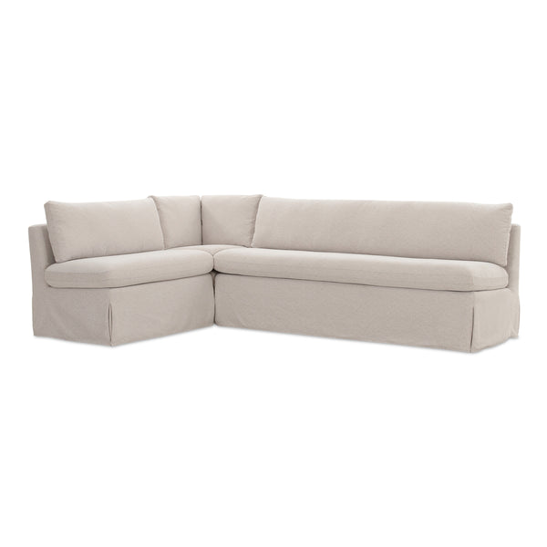 Fable L-Shape Dining Banquette Beige 100.5"