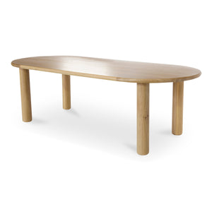 Moe's Milo Small Dining Table in Natural Oak