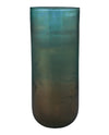 Vapor Hand Blown Decorative Glass Vase, Aqua