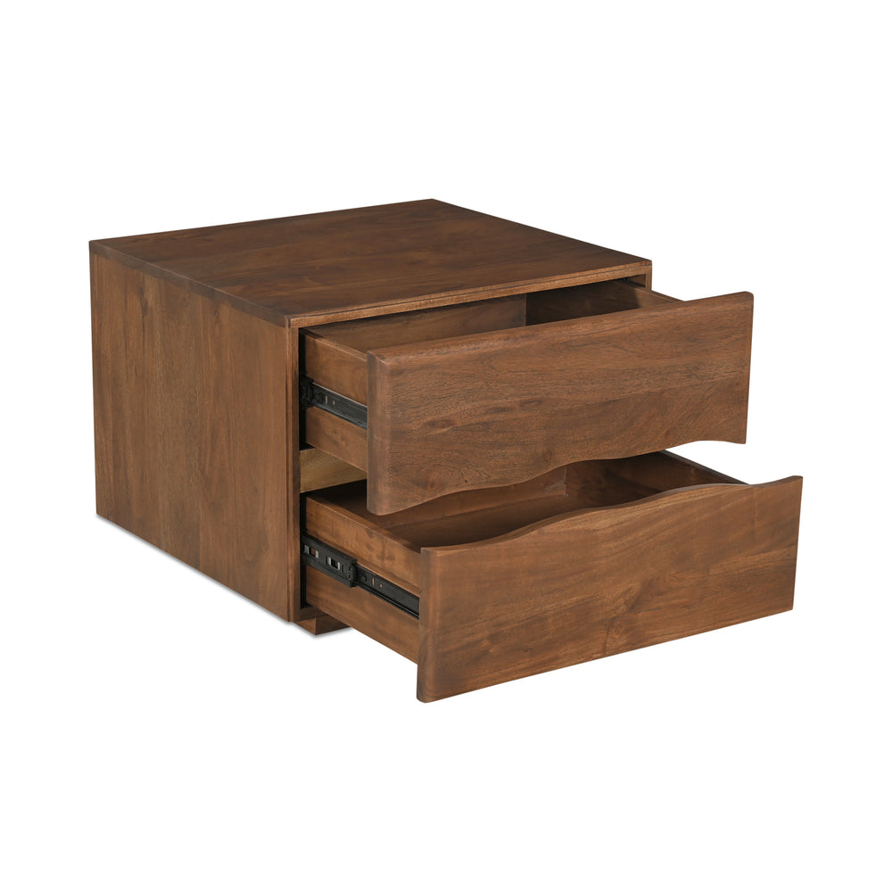 Moe's Watson Nightstand with Live-Edge Acacia