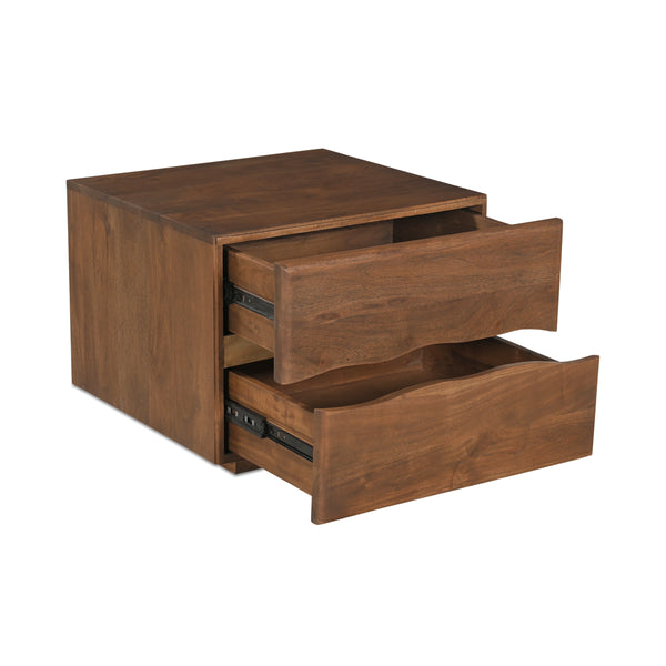 Moe's Watson Nightstand with Live-Edge Acacia