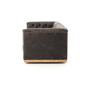MAXX 95" SOFA IN DESTROYED BLACK