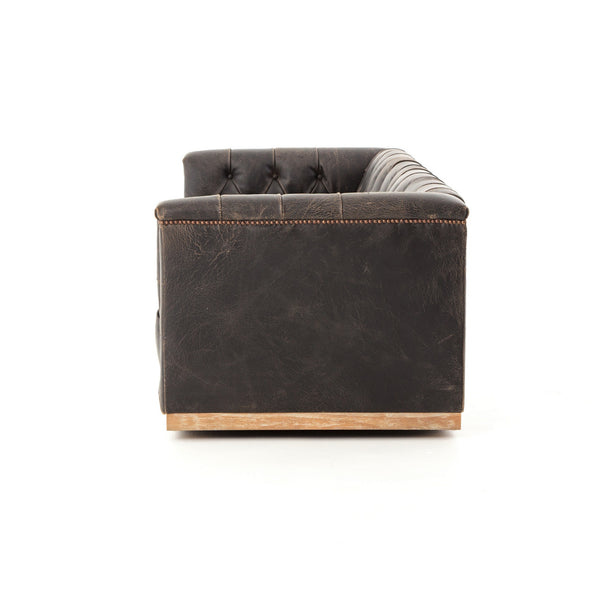 MAXX 95" SOFA IN DESTROYED BLACK