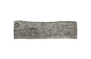 Chamcha Wood Triangle Bench, Grey Stone