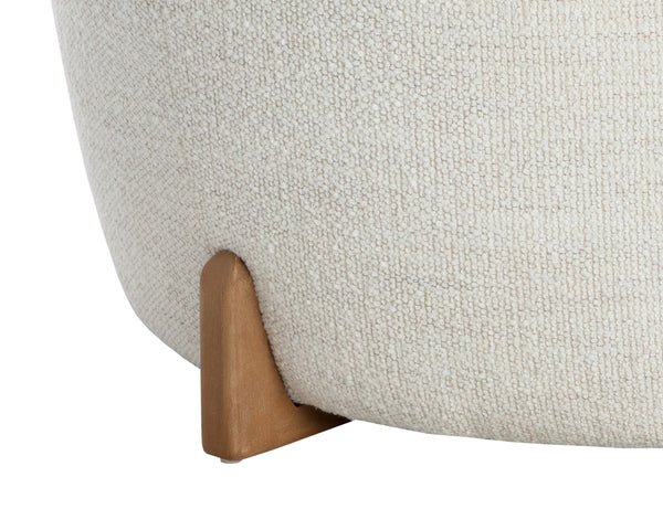 CYAN OTTOMAN - NATURAL - MERINO PEARL