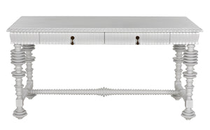 Portuguese Desk, Small, Solid White